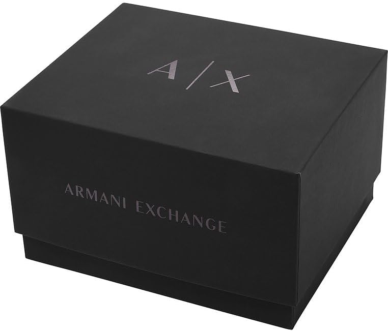 Armani Exchange Watch for Men, Chronograph Movement and 46mm Case Size with Stainless Steel, Leather or Silicone Strap
