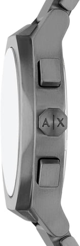 Armani Exchange Watch for Men, Automatic Movement and 46mm Case Size with Stainless Steel, Leather or Silicone Stra