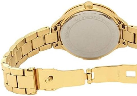 Michael Kors Crystal Gold Tone Stainless Steel Ladies Watch MK3632