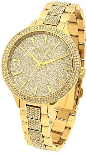 Michael Kors Crystal Gold Tone Stainless Steel Ladies Watch MK3632