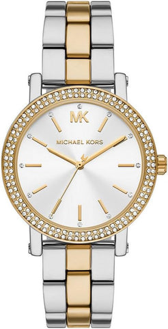 Michael Kors Corey Bi-Metal Crystal Quartz Ladies Watch