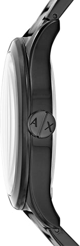 Armani Exchange Men's Black Stainless Steel Watch & Bracelet Gift Set (Model: AX7102)