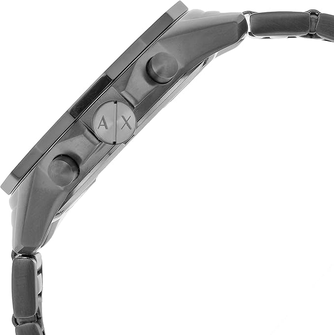 Armani Exchange - Chronograph Dress Watch for Men with Stainless Steel, Silicone or Leather Band - Gray