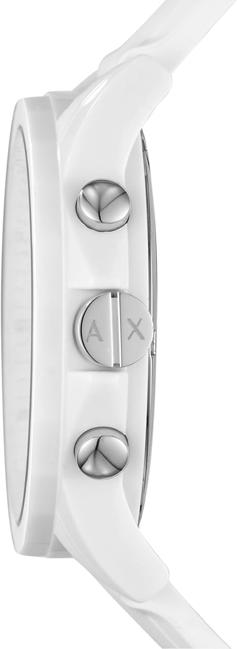 Armani Exchange Men's Stainless Steel Analog-Quartz Watch with Silicone Strap