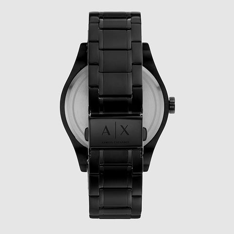 Armani Exchange Men's Black Stainless Steel Watch & Bracelet Gift Set (Model: AX7102)