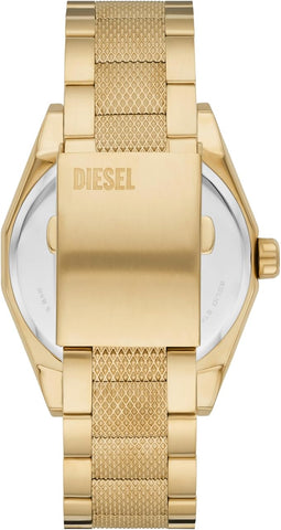 Diesel Scraper Stainless Steel Three-Hand Analog Men's Watch, Color: Gold (Model: DZ2173)