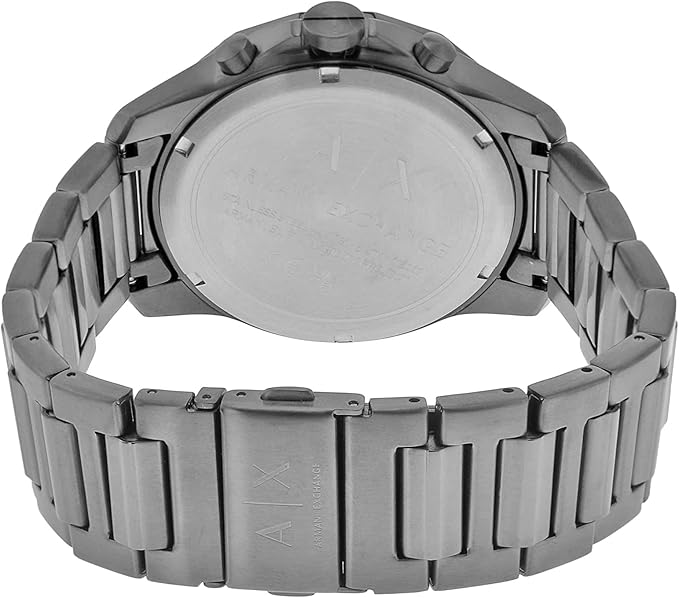 Armani Exchange - Chronograph Dress Watch for Men with Stainless Steel, Silicone or Leather Band - Gray