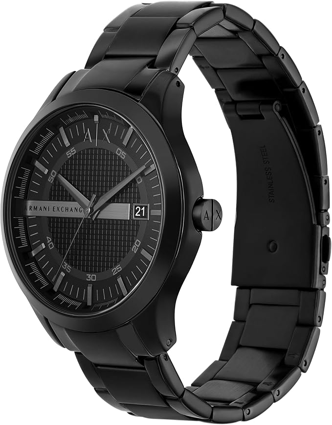 Armani Exchange Men's Black Stainless Steel Watch (Model: AX2104)