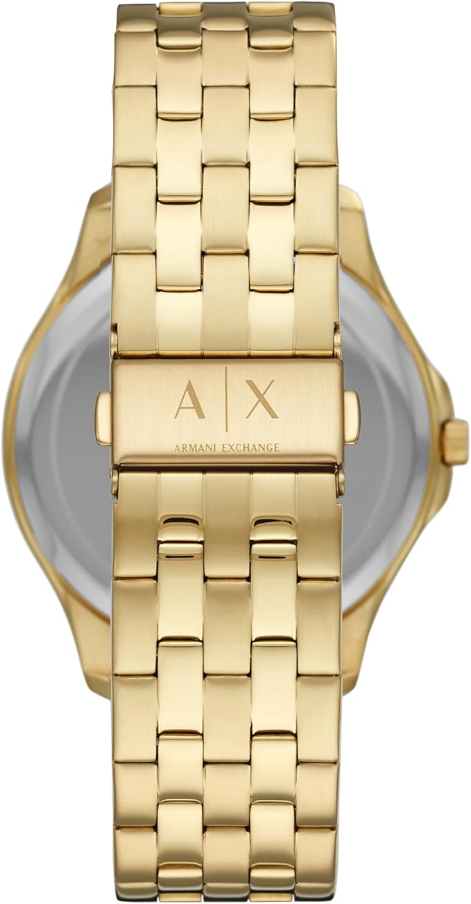 Armani Exchange Men's Stainless Steel Watch, Color: Gold (Model: AX2145)