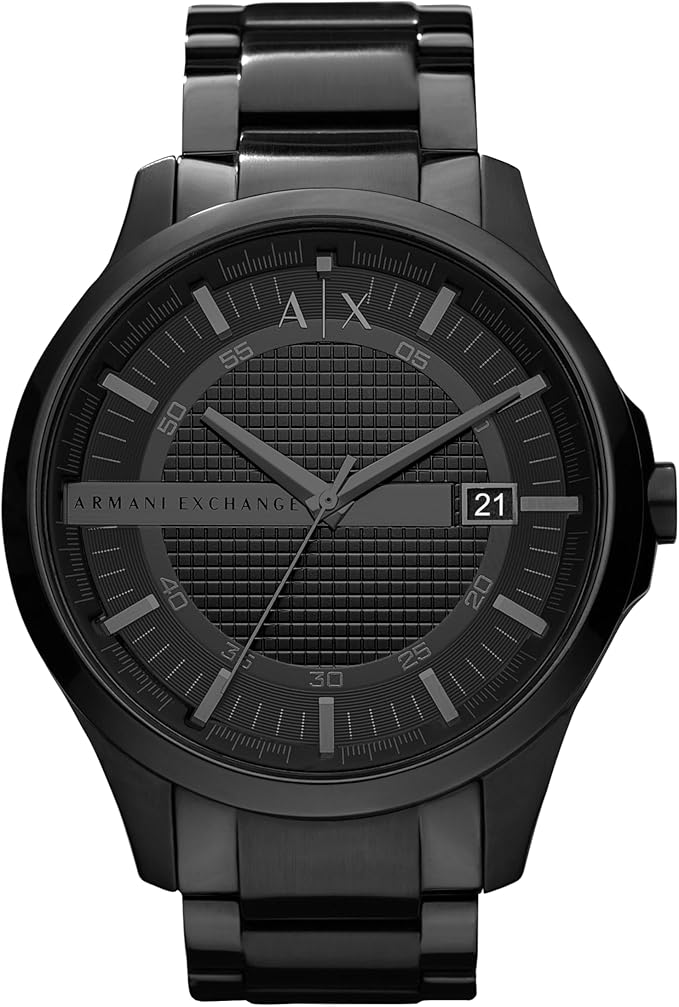 Armani Exchange Men's Black Stainless Steel Watch (Model: AX2104)