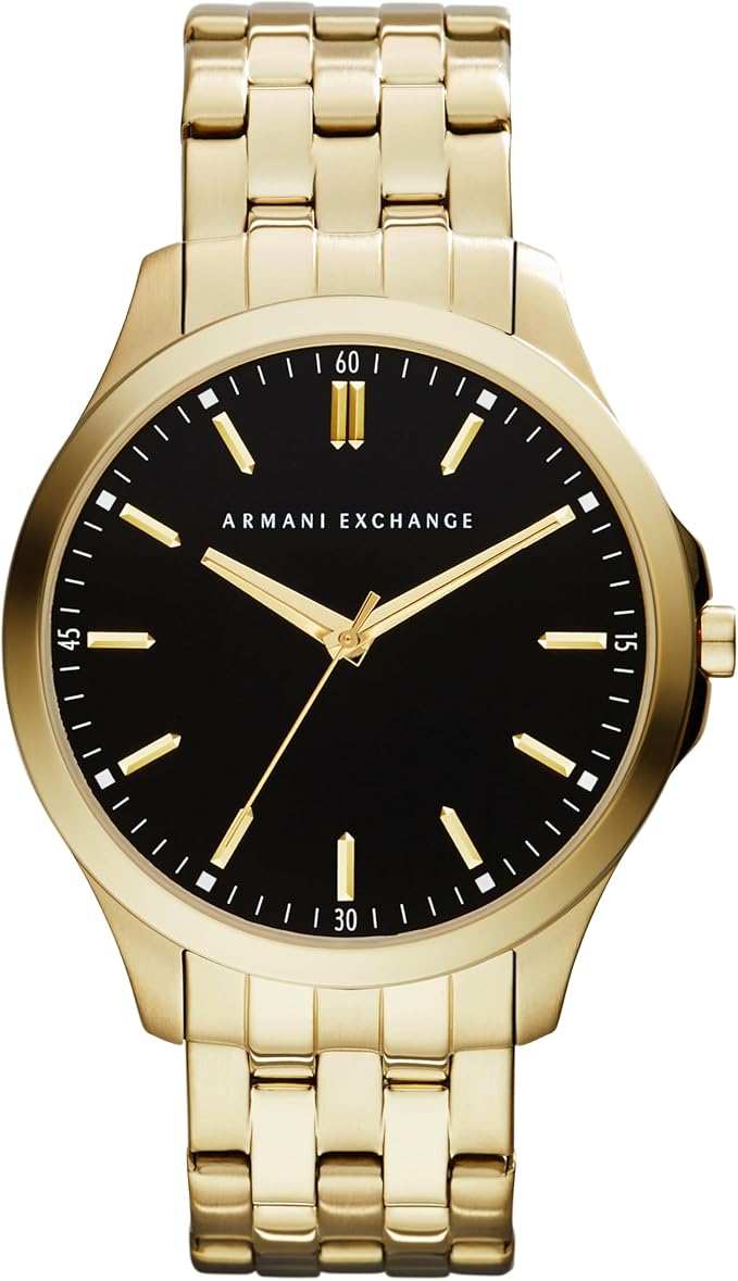 Armani Exchange Men's Stainless Steel Watch, Color: Gold (Model: AX2145)