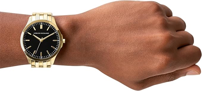 Armani Exchange Men's Stainless Steel Watch, Color: Gold (Model: AX2145)