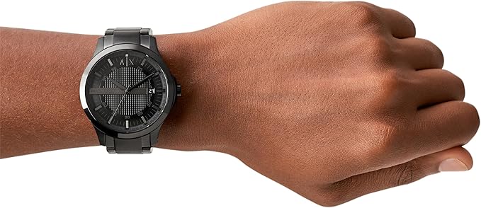 Armani Exchange Men's Black Stainless Steel Watch (Model: AX2104)