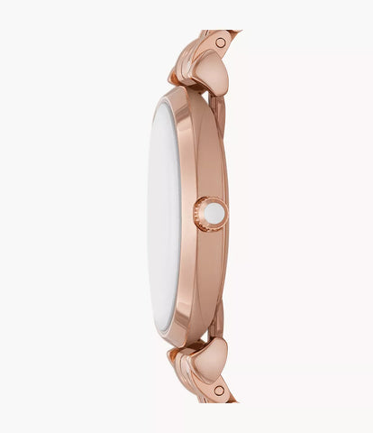 Emporio Armani Two-Hand Rose Gold-Tone Stainless Steel Watch