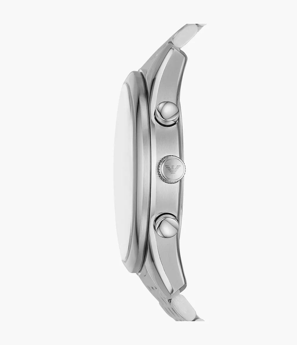 Emporio Armani Chronograph Stainless Steel Watch - Silver