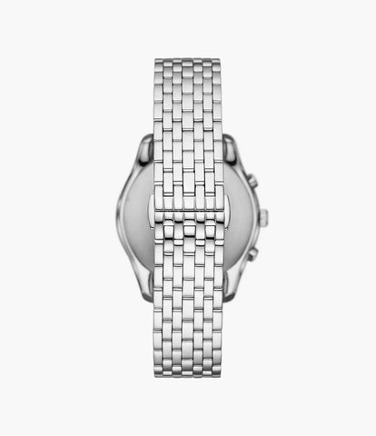 Emporio Armani Chronograph Stainless Steel Watch - Silver & Green