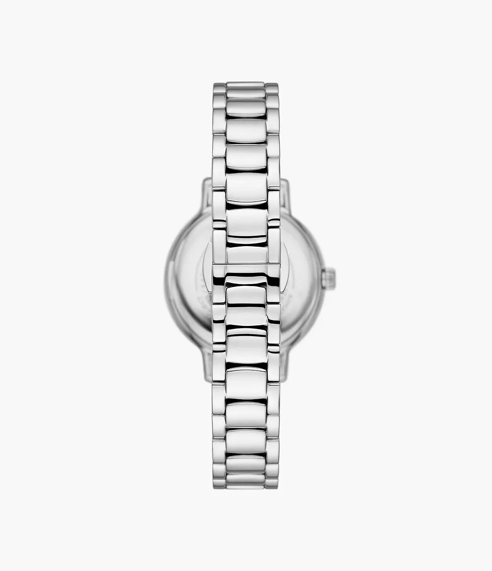 Emporio Armani Three-Hand Stainless Steel Watch - Silver