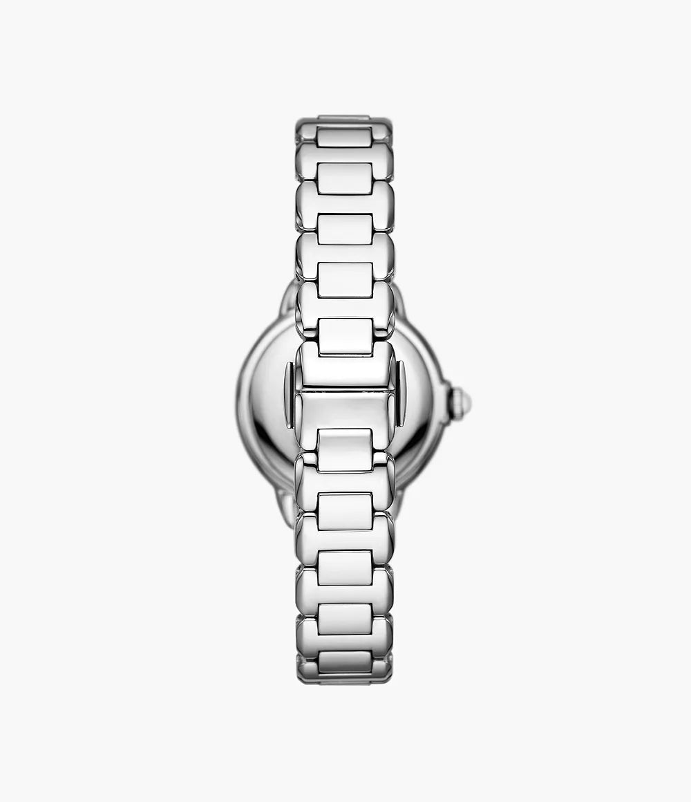 Emporio Armani Three-Hand Stainless Steel Watch - Silver