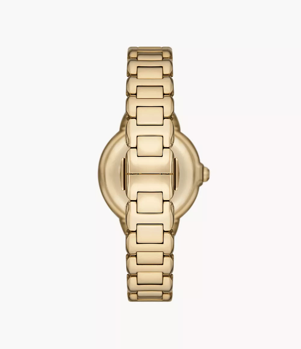 Emporio Armani Three-Hand Gold-Tone Stainless Steel Watch - Gold