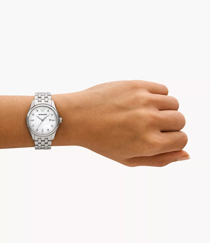 Emporio Armani Three-Hand Date Stainless Steel Watch - Silver