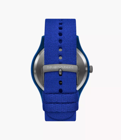 Emporio Armani Three-Hand Blue Tide Ocean Material Watch