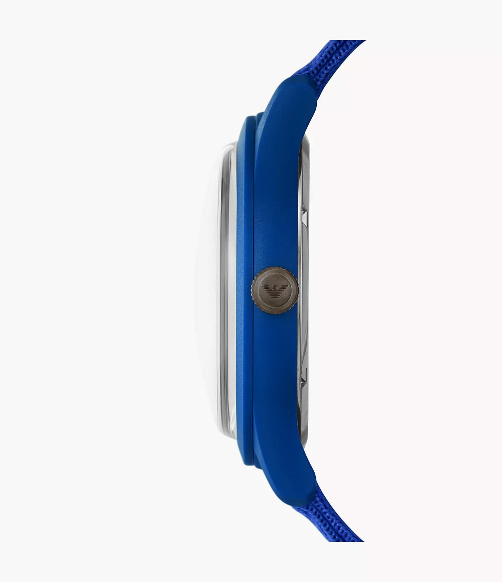 Emporio Armani Three-Hand Blue Tide Ocean Material Watch