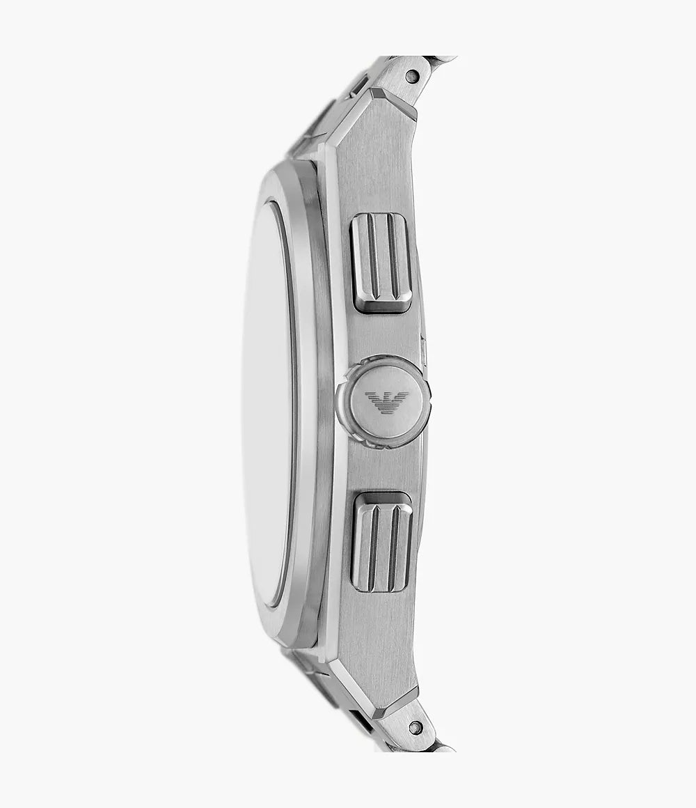 Emporio Armani Chronograph Stainless Steel Watch - Silver