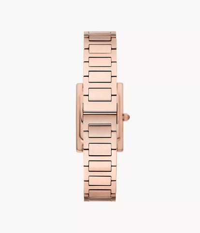 Emporio Armani Two-Hand Rose Gold-Tone Stainless Steel Watch - Gold