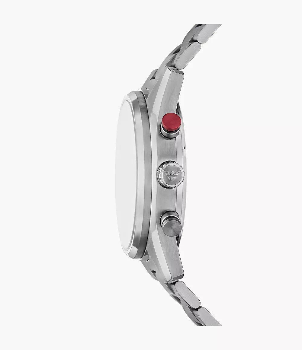 Emporio Armani Chronograph Stainless Steel Watch - Silver