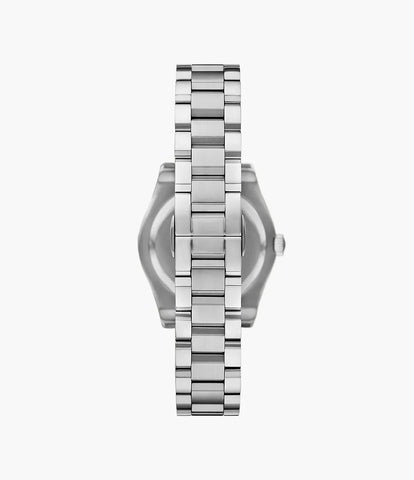 Emporio Armani Three-Hand Date Stainless Steel Watch - Silver