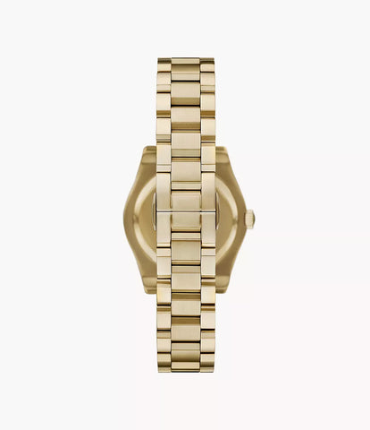 Emporio Armani Three-Hand Date Gold-Tone Stainless Steel Watch - Gold