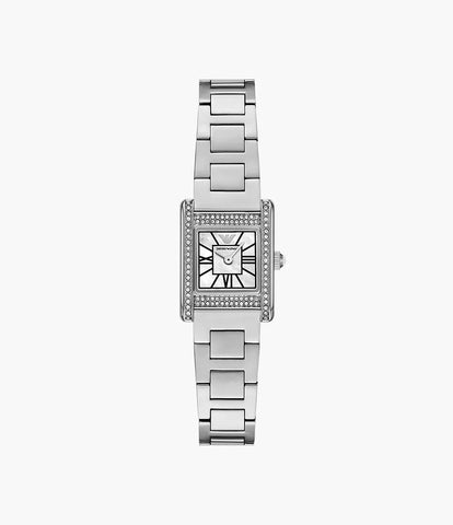 Emporio Armani Two-Hand Stainless Steel Watch - Silver