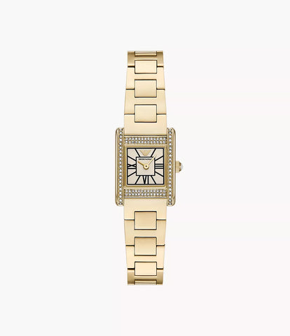 Emporio Armani Two-Hand Gold-Tone Stainless Steel Watch - Gold