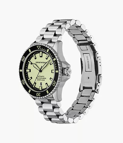 Emporio Armani Sea Explorer Automatic Stainless Steel Watch