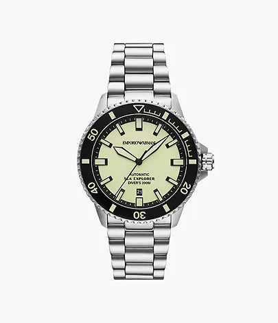 Emporio Armani Sea Explorer Automatic Stainless Steel Watch