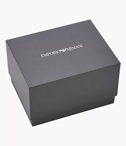 Emporio Armani Two-Hand Two-Tone Stainless Steel Watch and Bracelet Set
