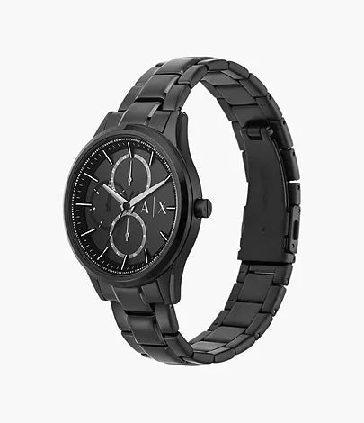 Armani Exchange - Armani Exchange Multifunction Black Stainless Steel Watch - Black