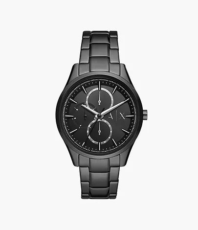 Armani Exchange - Armani Exchange Multifunction Black Stainless Steel Watch - Black