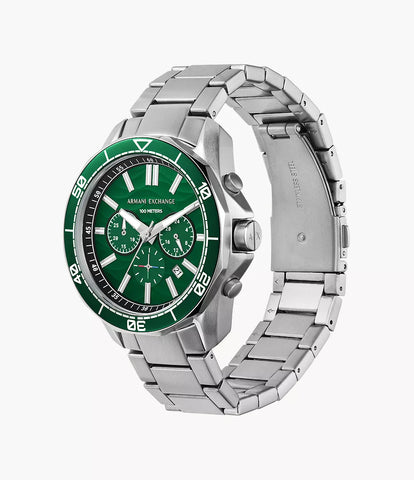 Armani Exchange - Chronograph Stainless Steel Watch - Silver