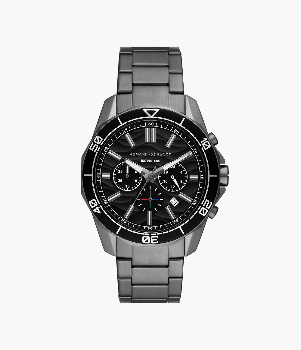Armani Exchange - Chronograph Stainless Steel Watch - Black