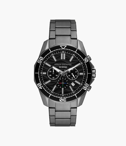 Armani Exchange - Chronograph Stainless Steel Watch - Black