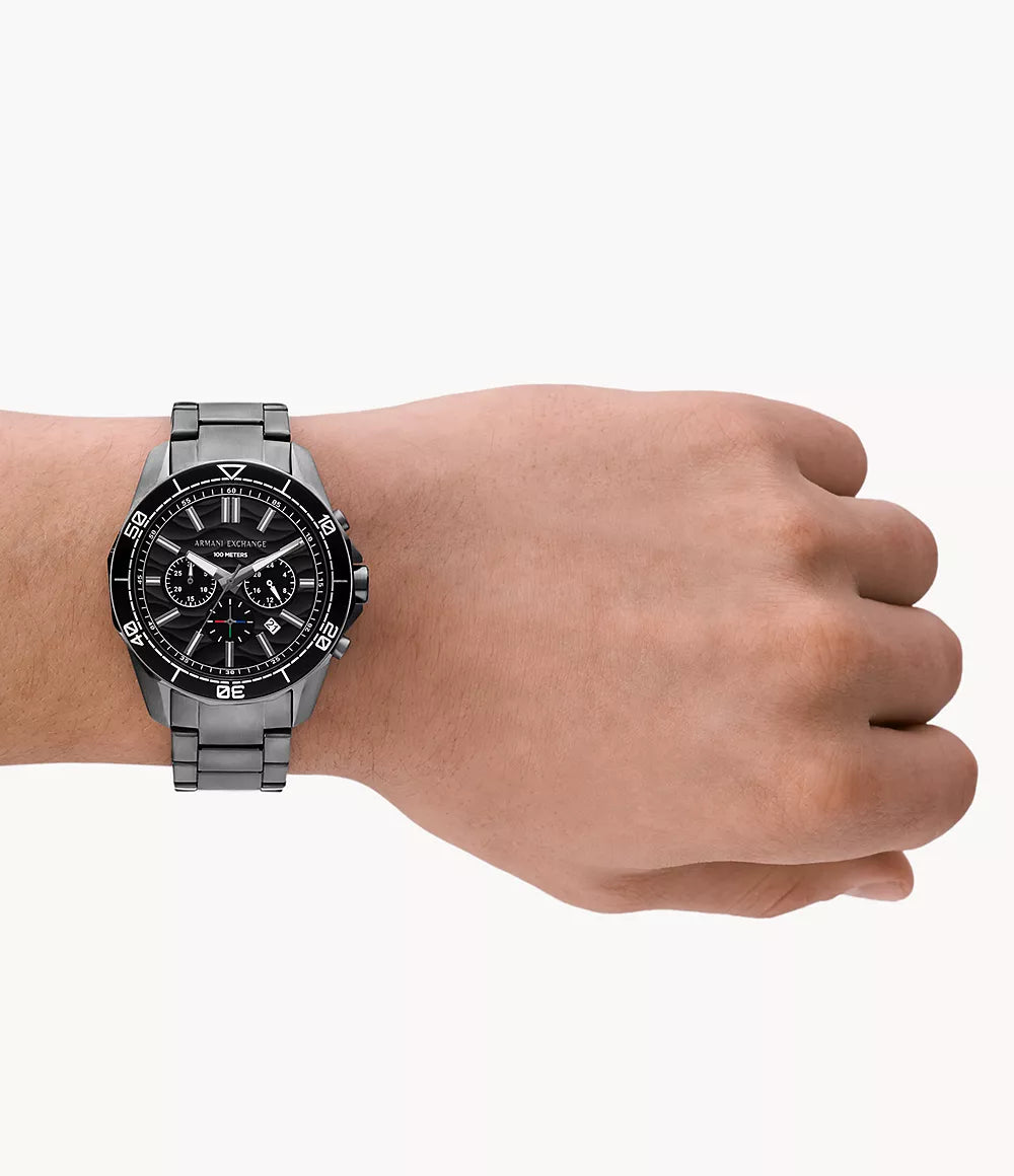 Armani Exchange - Chronograph Stainless Steel Watch - Black