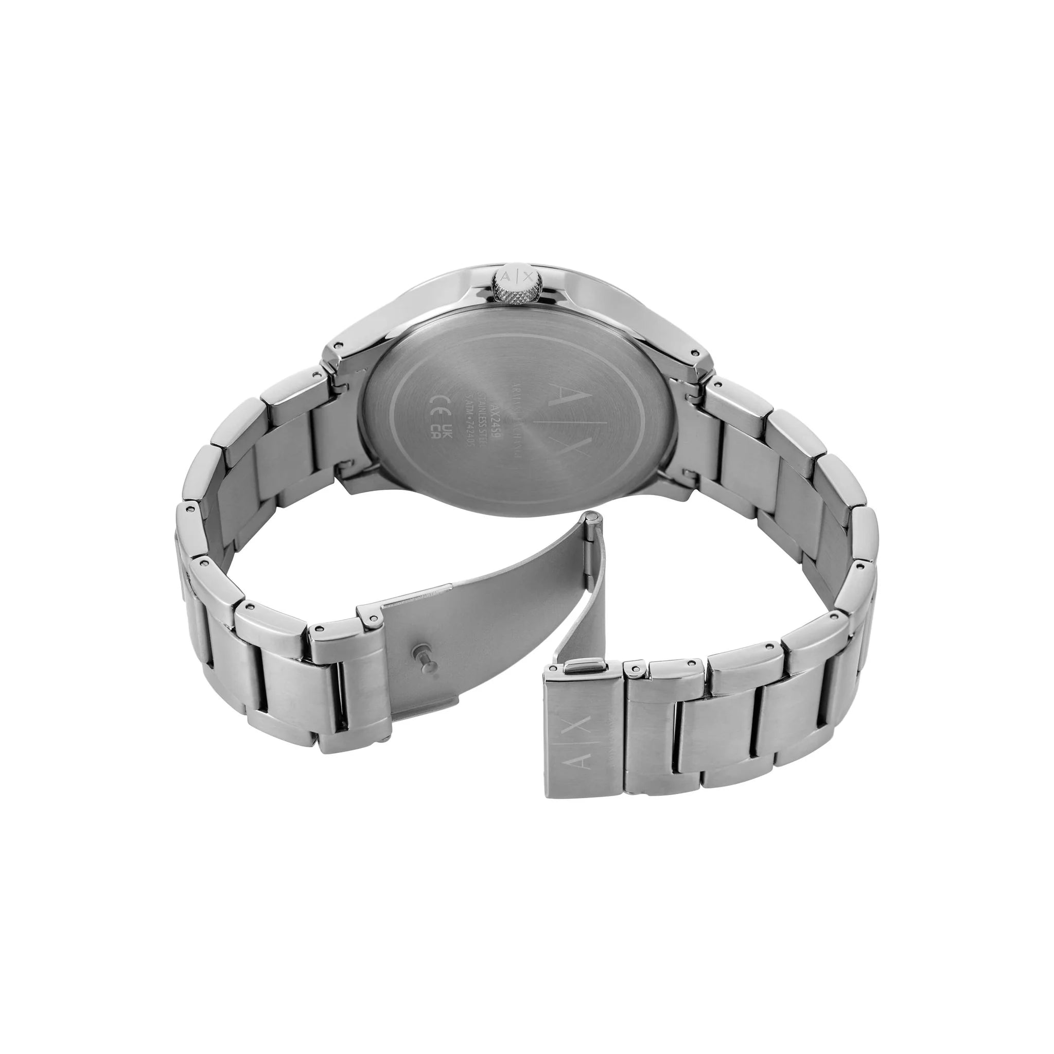 Armani Exchange Silver Tone Chronograph Watch AX2459