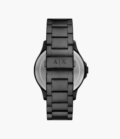 Armani Exchange Multifunction Black Stainless Steel Watch