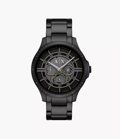 Armani Exchange Multifunction Black Stainless Steel Watch