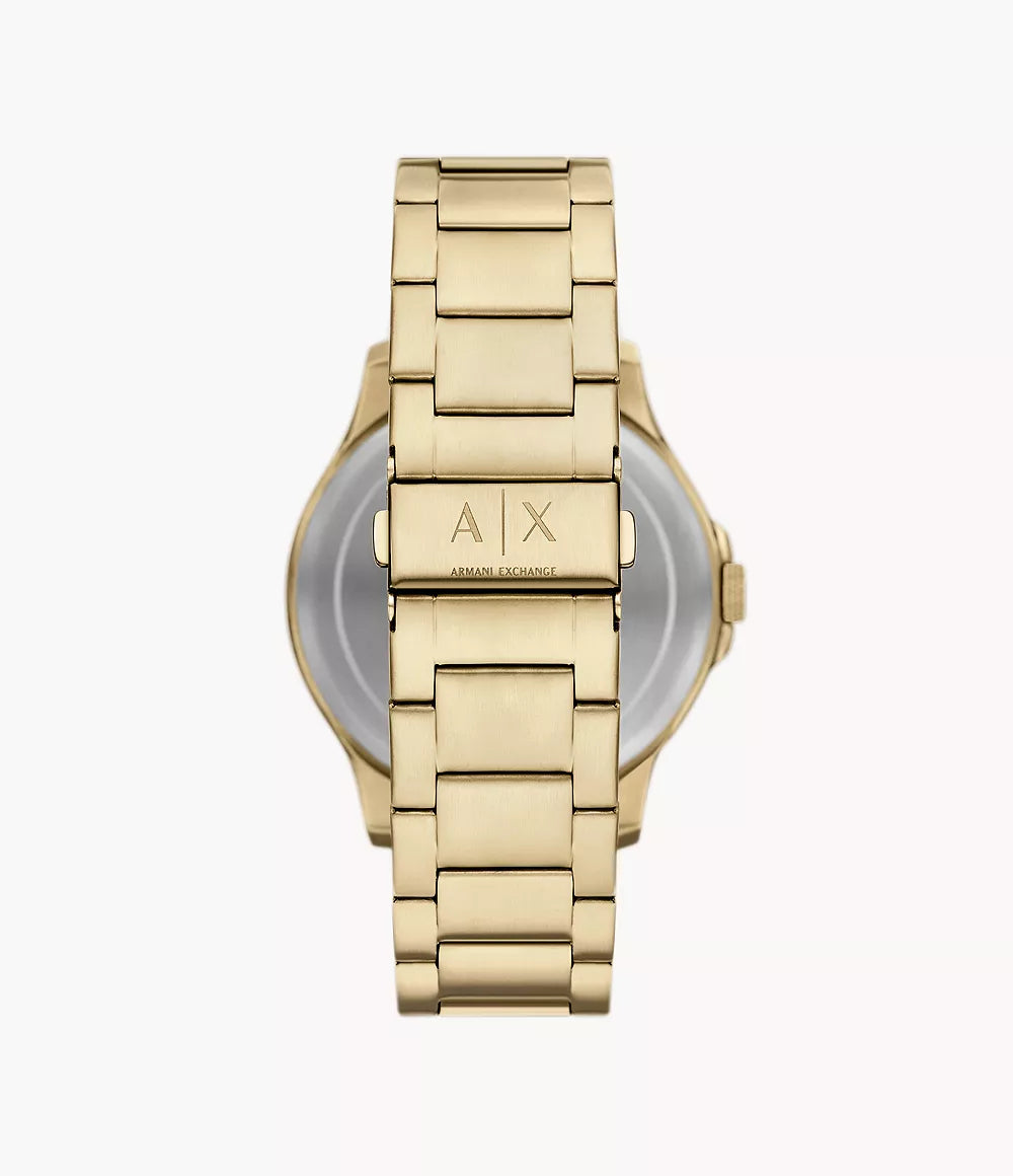 Armani Exchange Multifunction Gold-Tone Stainless Steel Watch
