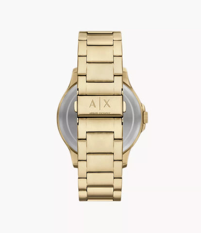 Armani Exchange Multifunction Gold-Tone Stainless Steel Watch