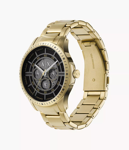 Armani Exchange Multifunction Gold-Tone Stainless Steel Watch