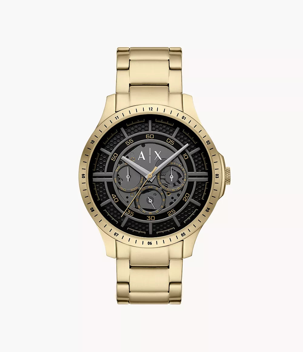 Armani Exchange Multifunction Gold-Tone Stainless Steel Watch