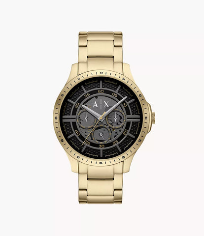Armani Exchange Multifunction Gold-Tone Stainless Steel Watch
